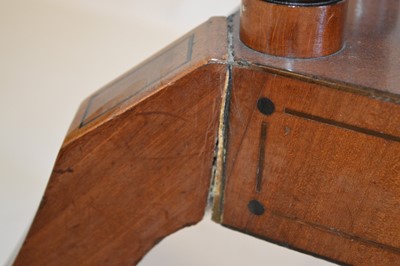 Lot 262 - Regency figured mahogany foldover card table