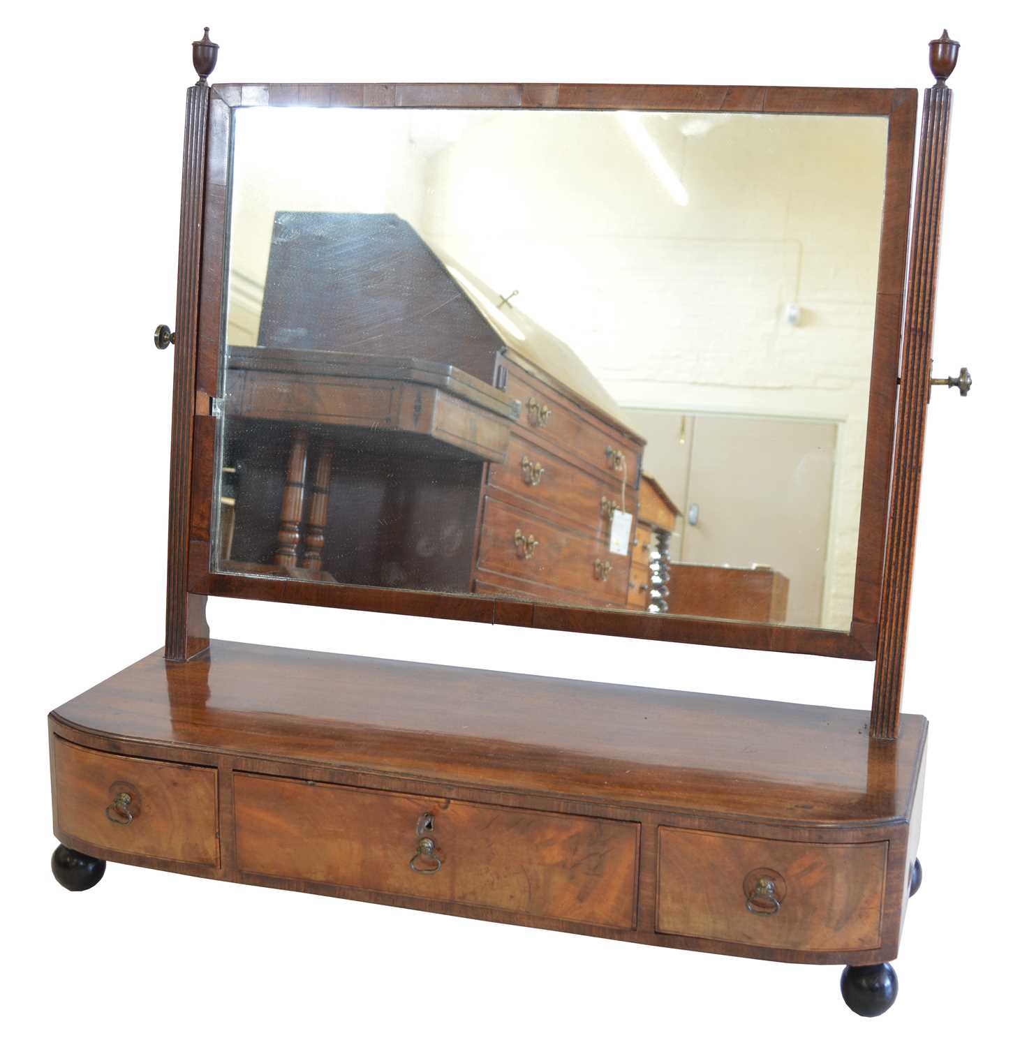 Lot 247 - Early 19th-century dressing table mirror