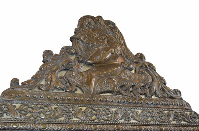 Lot 246 - Early 20th century Gothic Revival cushion mirror
