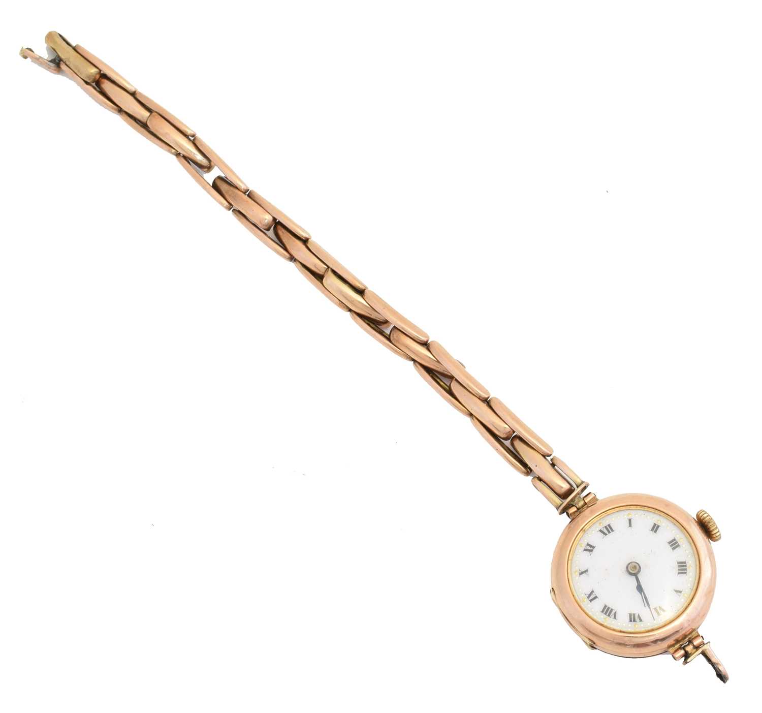 Lot 63 - An early 20th century 9ct gold cased watch