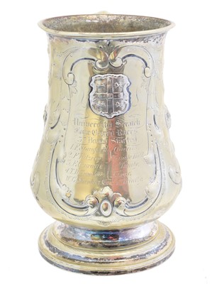 Lot 133 - A silver plated rowing cup