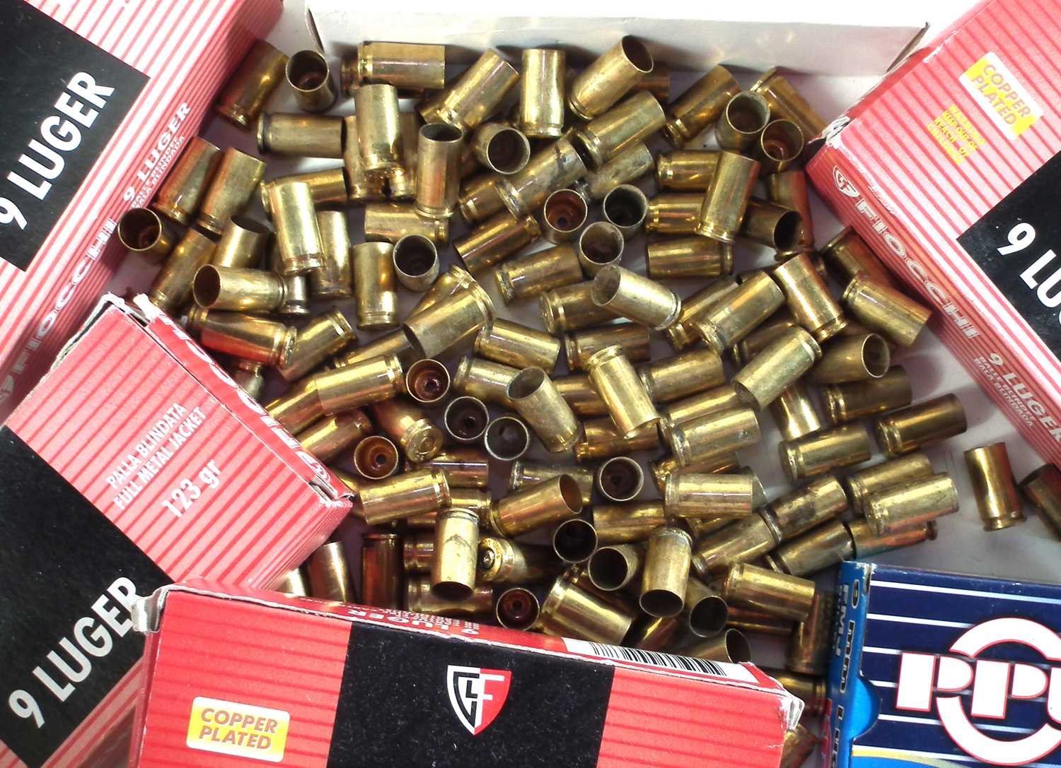 Lot 320 - 9mm fired brass cases