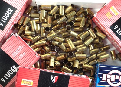 Lot 320 - 9mm fired brass cases
