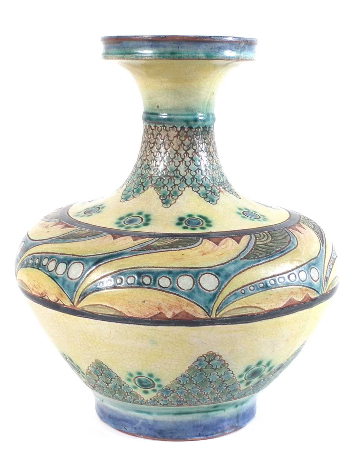 Lot 134 - Della Robbia vase