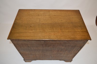 Lot 277 - George III oak chest of drawers