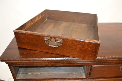 Lot 278 - George III oak chest of drawers