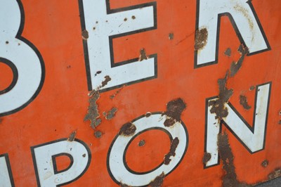 Lot 15 - Large 'Berwick Upon Tweed' Enamel Sign