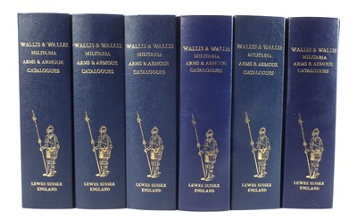 Lot 474 - Wallis and Wallis Militaria, Arms and Armour bound catalogues