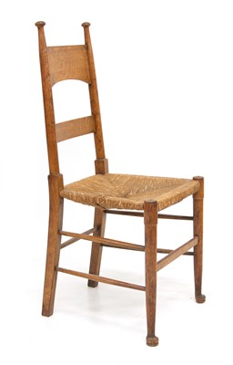 Lot 203 - William Birch, High Wycombe, Arts & Crafts design oak side chair
