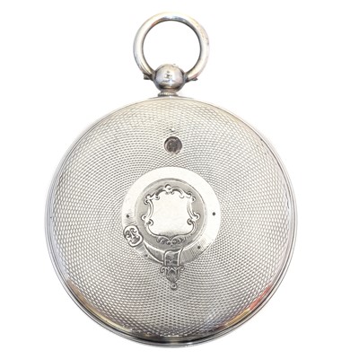 Lot 123 - A silver cased pocket aneroid pocket barometer by Spencer Browning & Co.