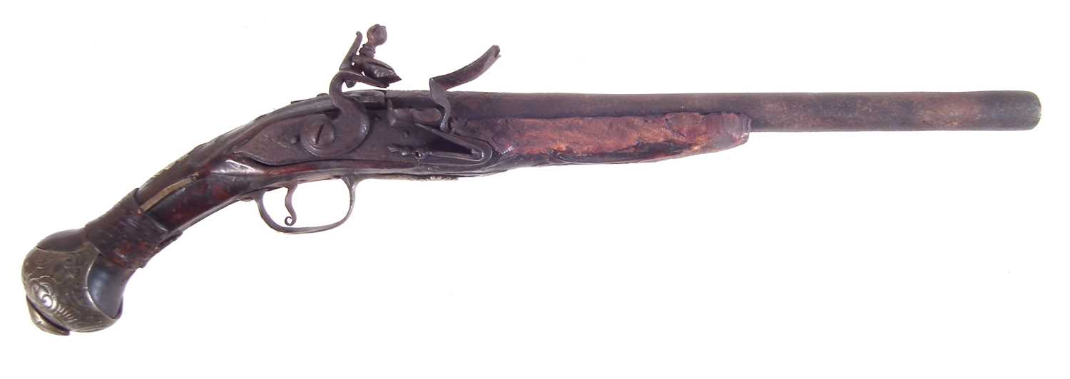 Lot 205 - Balkan flintlock pistol