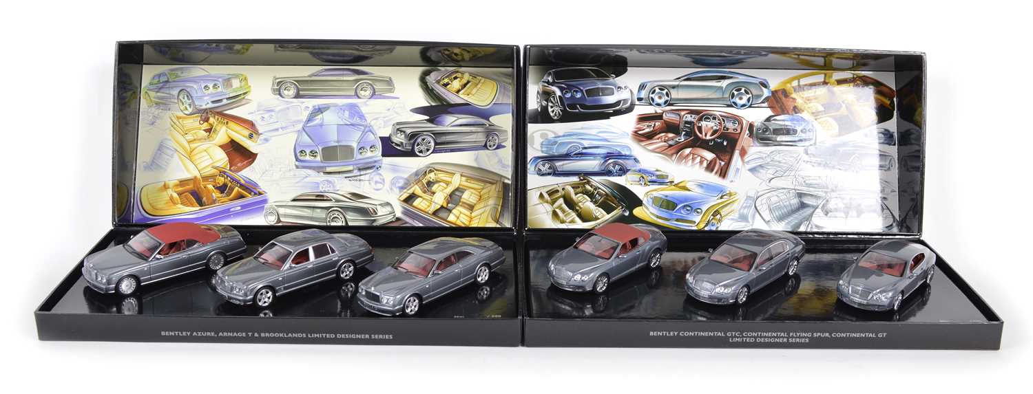Lot 59 - Two Limited Edition Minichamps 1:43 three-car sets