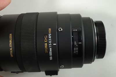 Lot 187 - Sigma 150-500mm lens