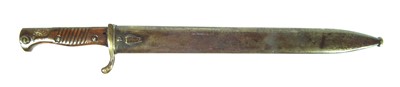 Lot 423 - German WWI 1898 saw back 'butcher' bayonet