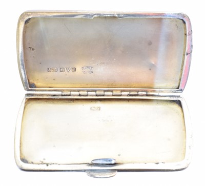 Lot 110 - A George V silver cigarette case