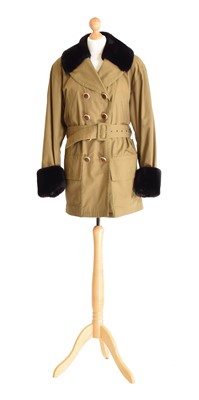 Lot 69 - A double-breasted coat by Yves Saint Laurent