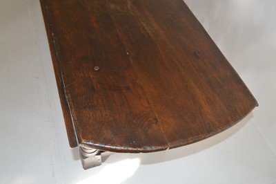 Lot 273 - 20th-century oak wake table of 18th-century design