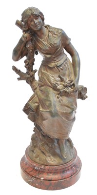 Lot 232 - 19th century French Spelter figure signed Moreau