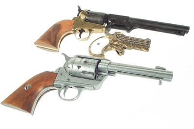 Lot 137 - Three Denix Western replica pistols