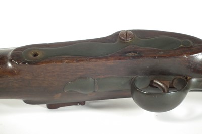 Lot 51 - Massive flintlock wall gun by Lacy and Co.