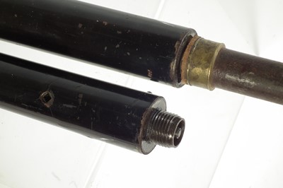 Lot 263 - Two Victorian air canes and pump