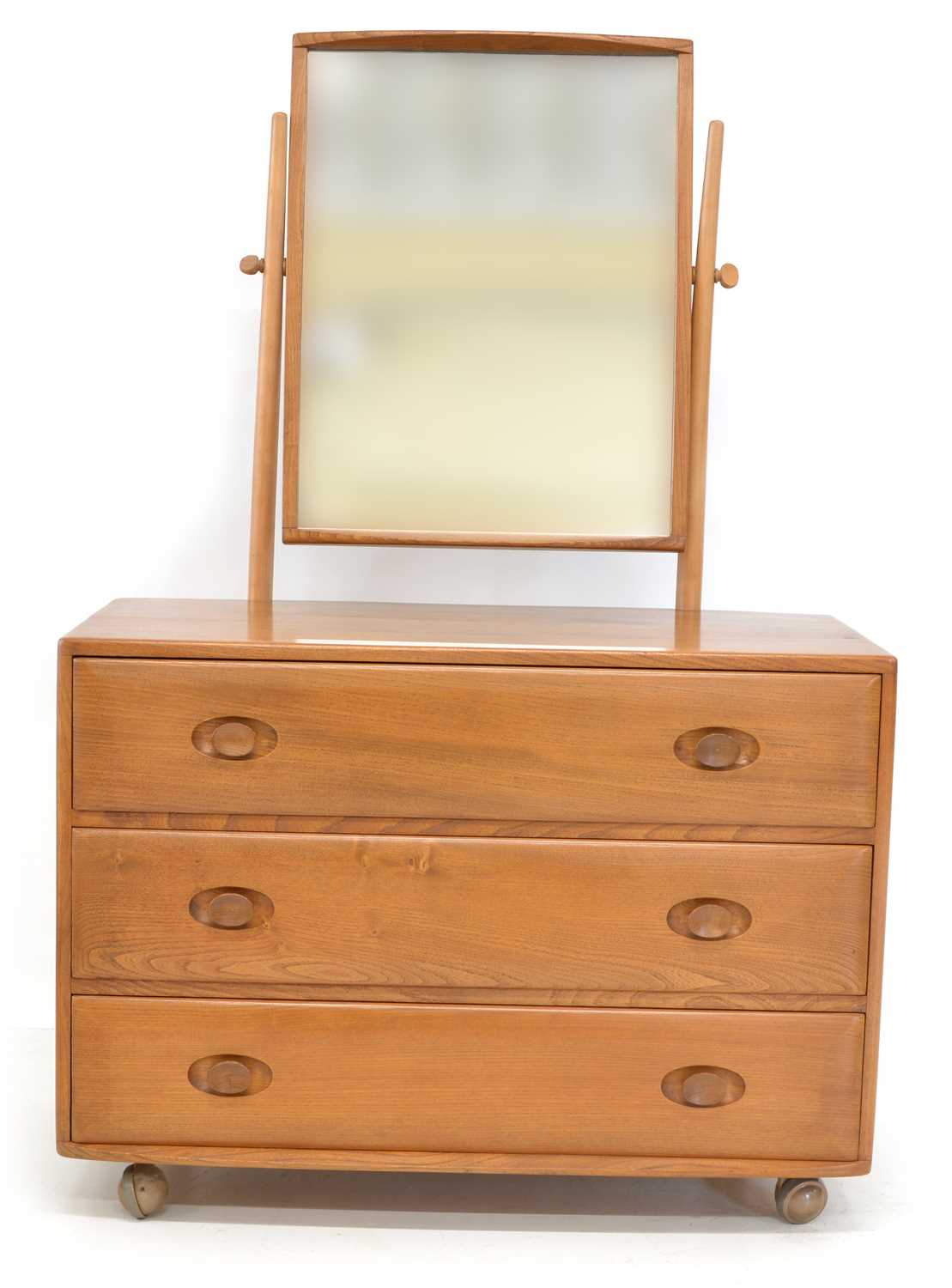 Lot 230 - Ercol Dressing Chest with Swing Mirror