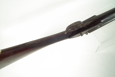 Lot 323 - Percussion double barrel shotgun by H. Thompson