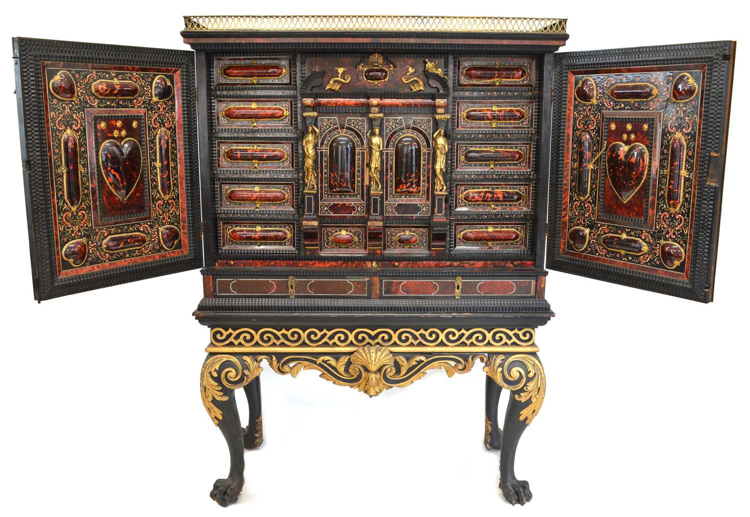 231 - 18th-century flemish collectors cabinet