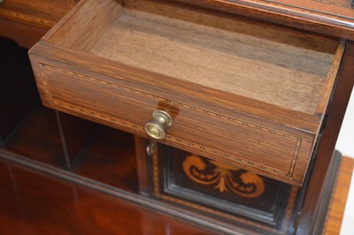 Lot 287 - Edwardian mahogany writing desk