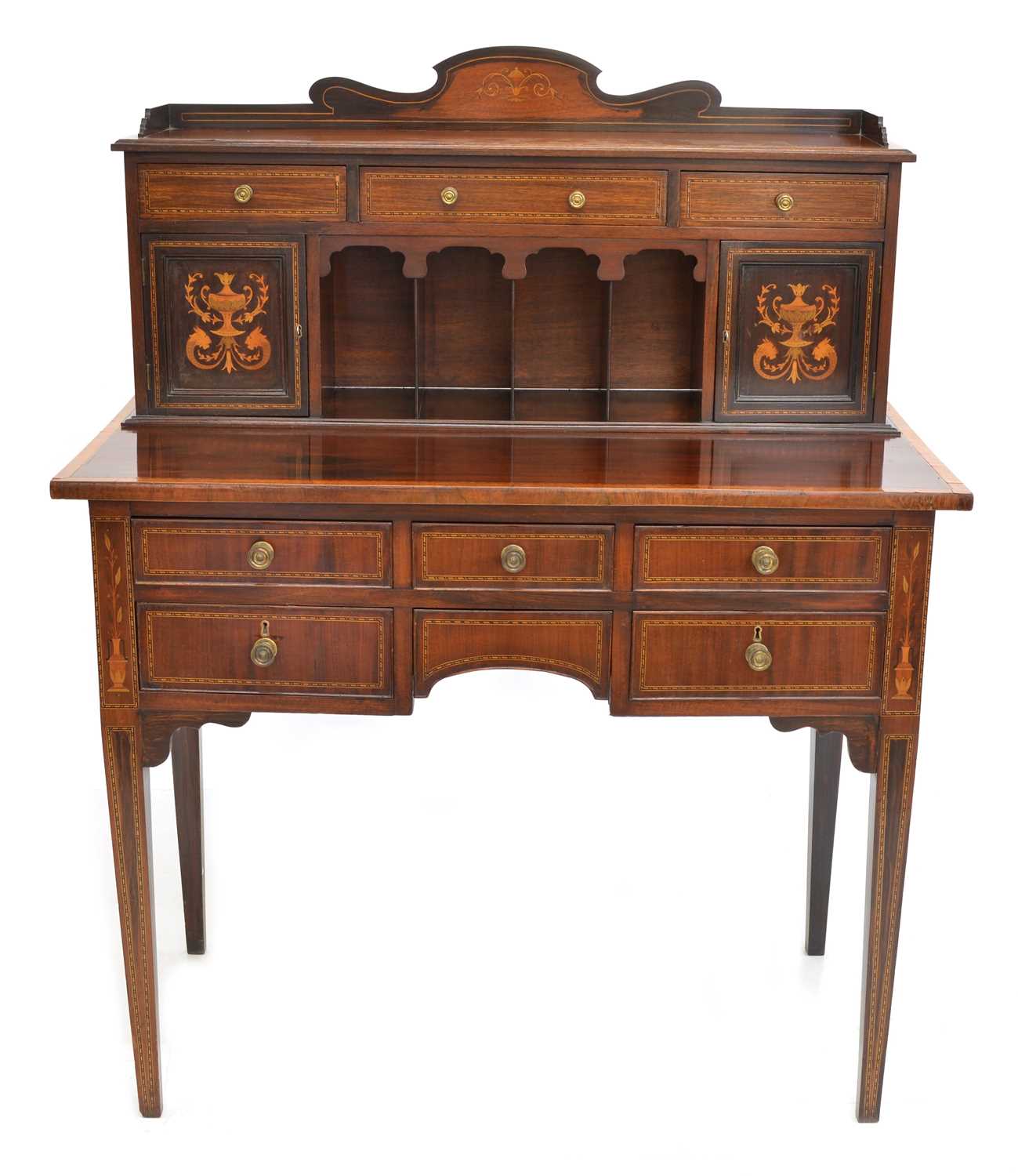 Lot 287 - Edwardian mahogany writing desk