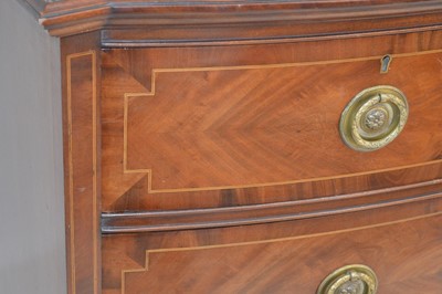 Lot 289 - Edwardian mahogany bow-front chest of drawers