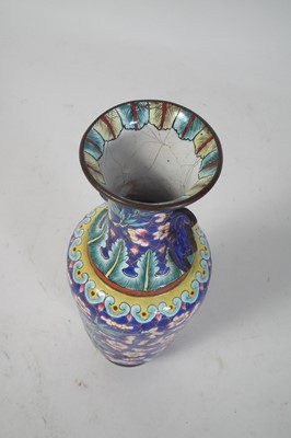 Lot 140 - Chinese enamel vase.