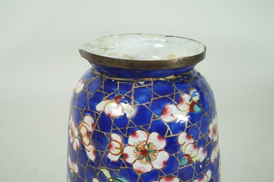 Lot 140 - Chinese enamel vase.