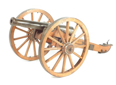 Lot 384 - Spanish inert model of a Napoleonic field gun