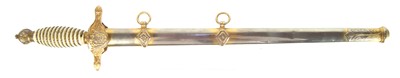 Lot 416 - Spanish Air Force Officer's dress dagger and scabbard