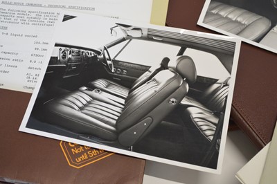 Lot 97 - Four Cheney Leather Documents with Rolls Royce Ephemera from 1975