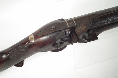 Lot 64 - Flintlock single barrel shotgun by Palmer