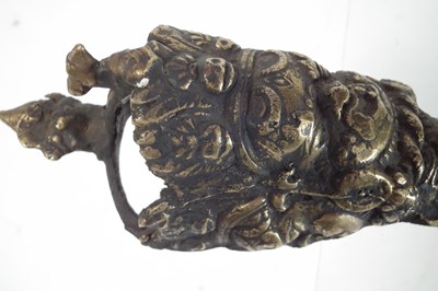 Lot 402 - Tibetan bronze phurba