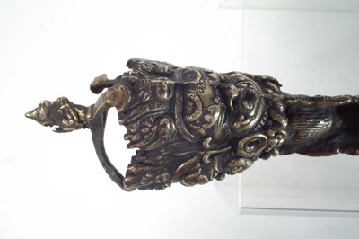 Lot 402 - Tibetan bronze phurba
