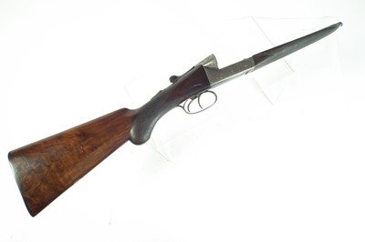 Lot 496 - Stock and action of a H. Daintith 12 bore side by side shotgun LICENCE REQUIRED