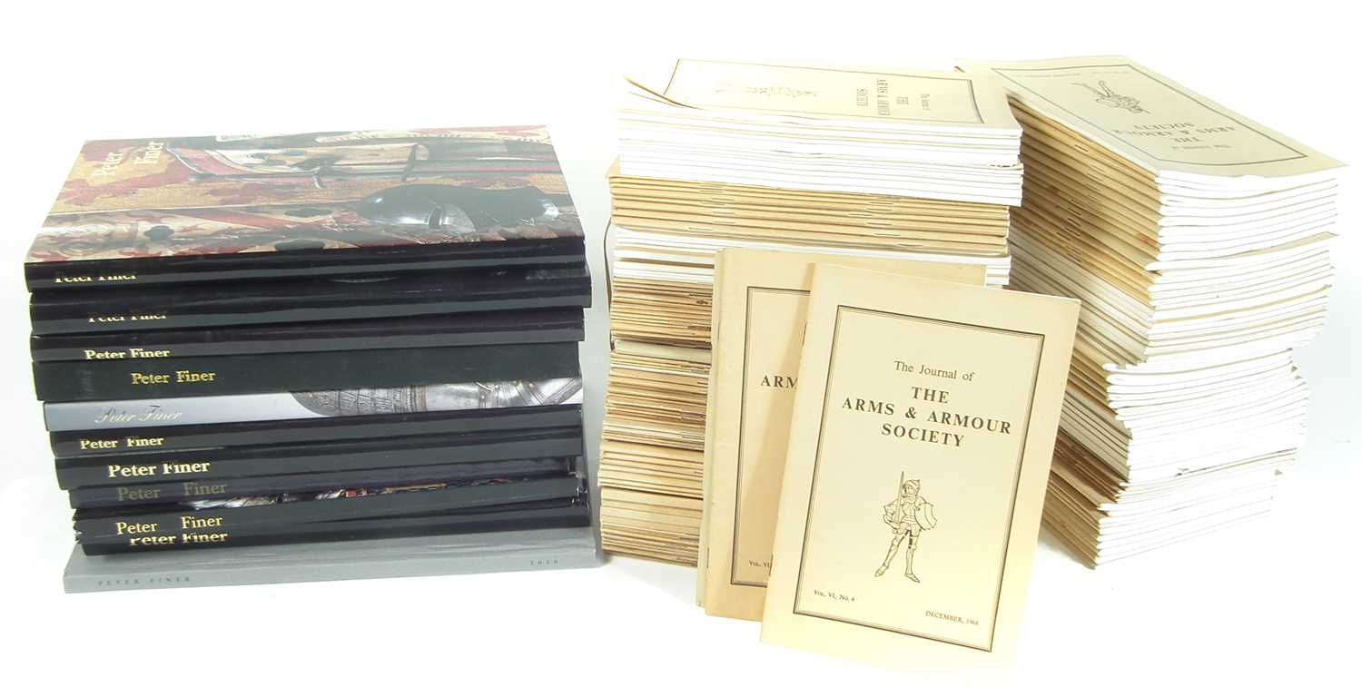 Lot 466 - Peter Finer Catalogues and Arms and Armour Society journals.