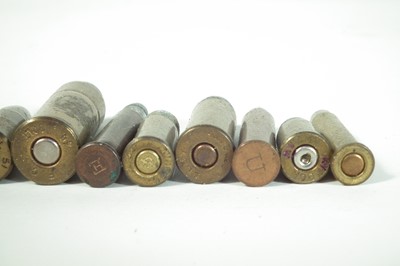 Lot 290 - Collection of thirty two inert rifle and pistol cartridges.