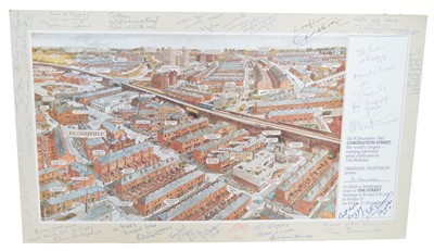 Lot 118 - Signed Coronation Street Print