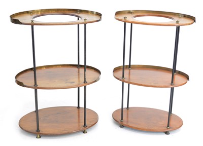 Lot 221 - Two similar 19th-century continental campaign design washstands