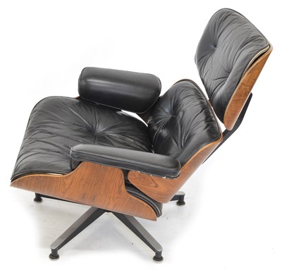 Lot 238 - Charles & Ray Eames Lounge Chair and Ottoman for Herman Miller