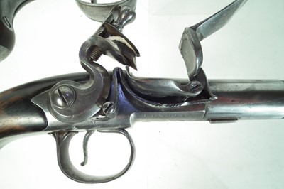 Lot 6 - Pair of Queen Anne type flintlock pistols