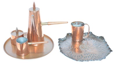 Lot 208 - Mixed Lot of Copper to include an Argy Coffee Set
