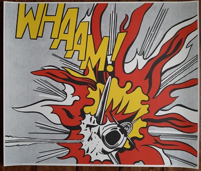 Lot 59 - Roy Lichtenstein, "Wham", pair of signed posters.