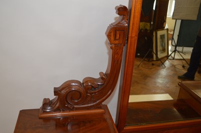 Lot 303 - Victorian mahogany pedestal dressing table