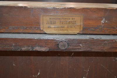 Lot 189 - Victorian bracket clock, dial signed John Howlett, Cheltenham 1830-79